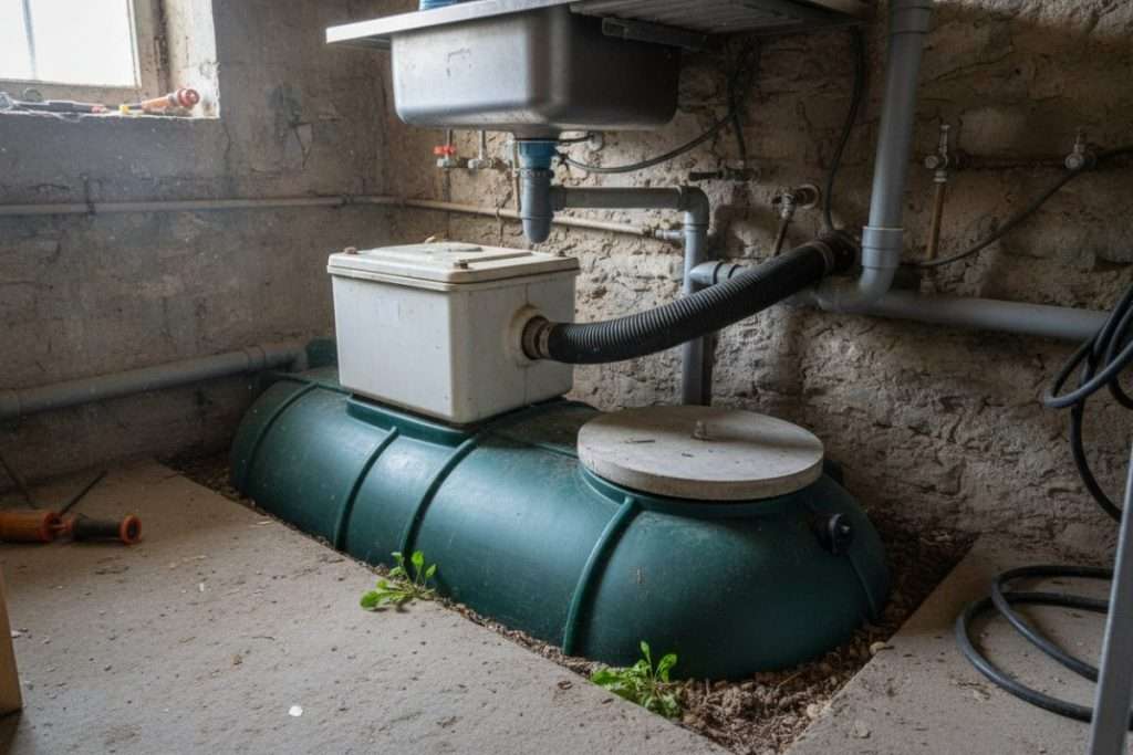 Schéma fosse septique avec bac à graisse : fonctionnement et installation